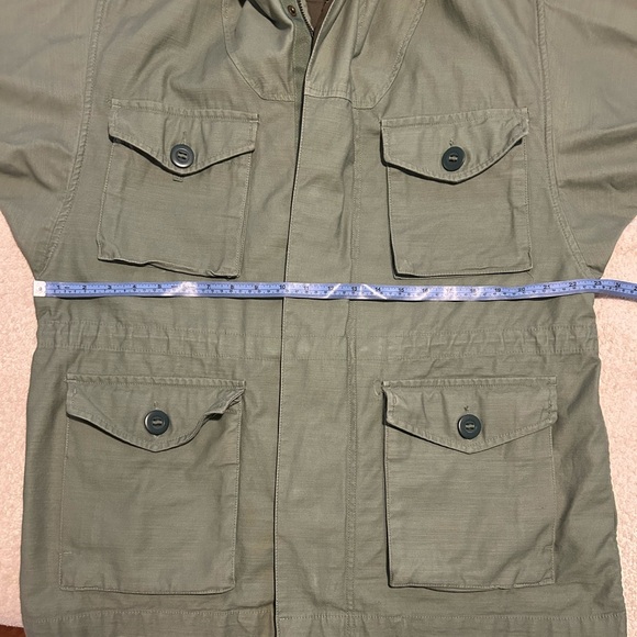 Like New GAP Olive Heavyweight Canvas Military Utility Field Jacket Men Unisex - Picture 10 of 16